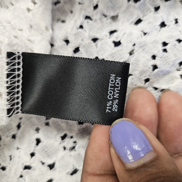 Avenue Women's Lace Buttoned Down Shirt in Plus Size - Picture 5 of 7